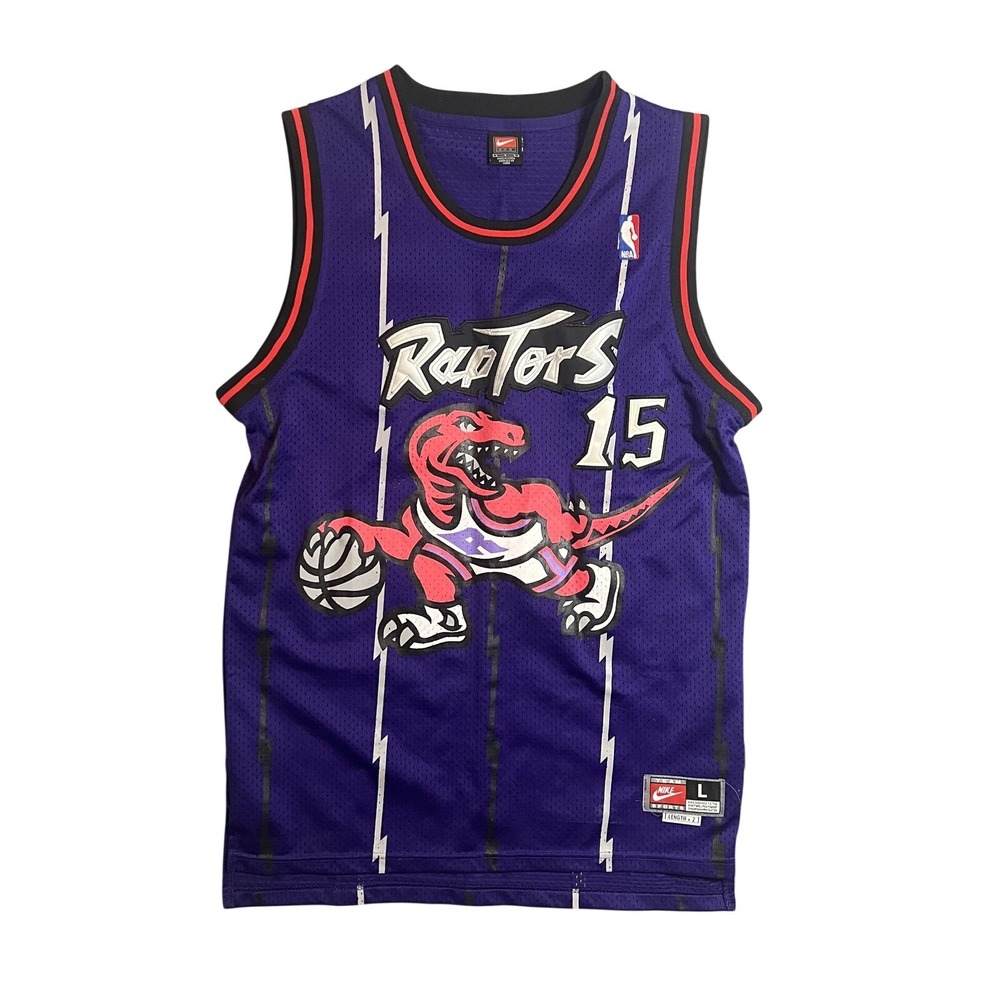 Vince Carter Toronto Raptors Nike Jersey Purple‎ Size L 15 NBA Basketball